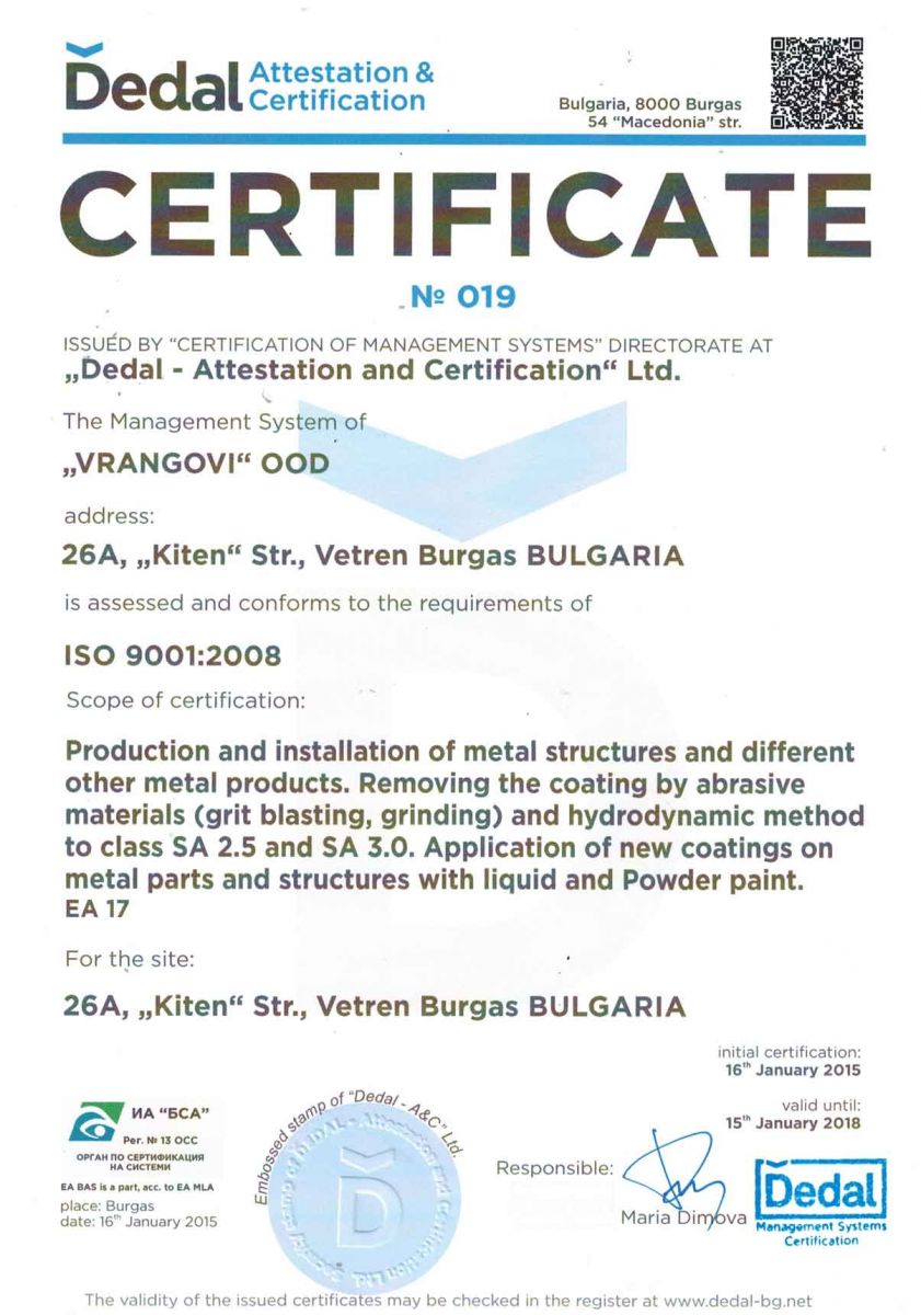 ISO 9001:2008 Management System